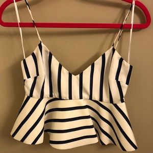 Nicholas dual stripe bra top size 4